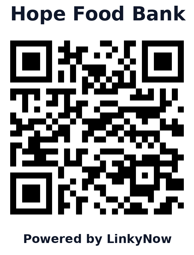 Código QR de Hope Food Bank